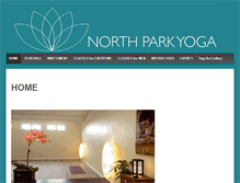 Tablet Screenshot of northparkyoga.net